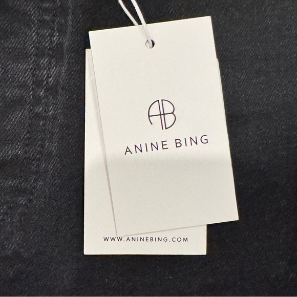 ANINE BING JEANS ROXANNE BLACK TIE Flare Size 32 NWT - Picture 7 of 16